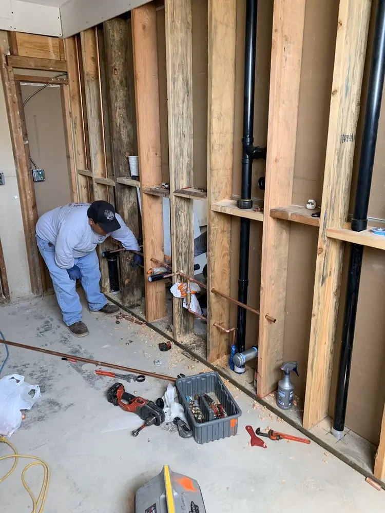 Commercial rough-in plumbing for Water Heater Replacement in North Shores
